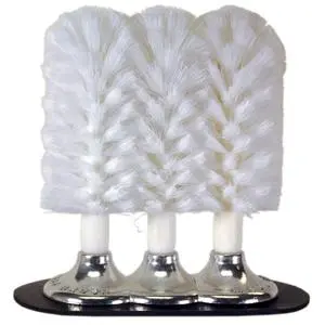 Spill-Stop Triple-Glass Cleaning Brush – Suction Base Included 1