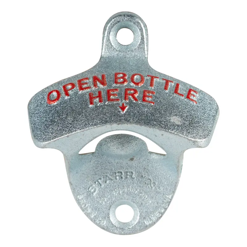 Spill-Stop Wall-Mounted Bottle Opener – Die-Cast Metal, Final Sale 1