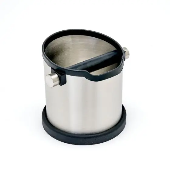 Stainless Steel Knock Box For Espresso Grounds – Rhino Coffee Gear 1