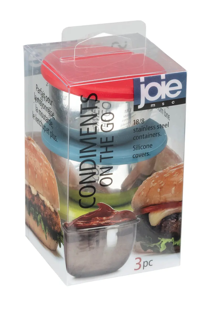 Stainless Steel Mini Condiment Carriers For On-The-Go Use 1