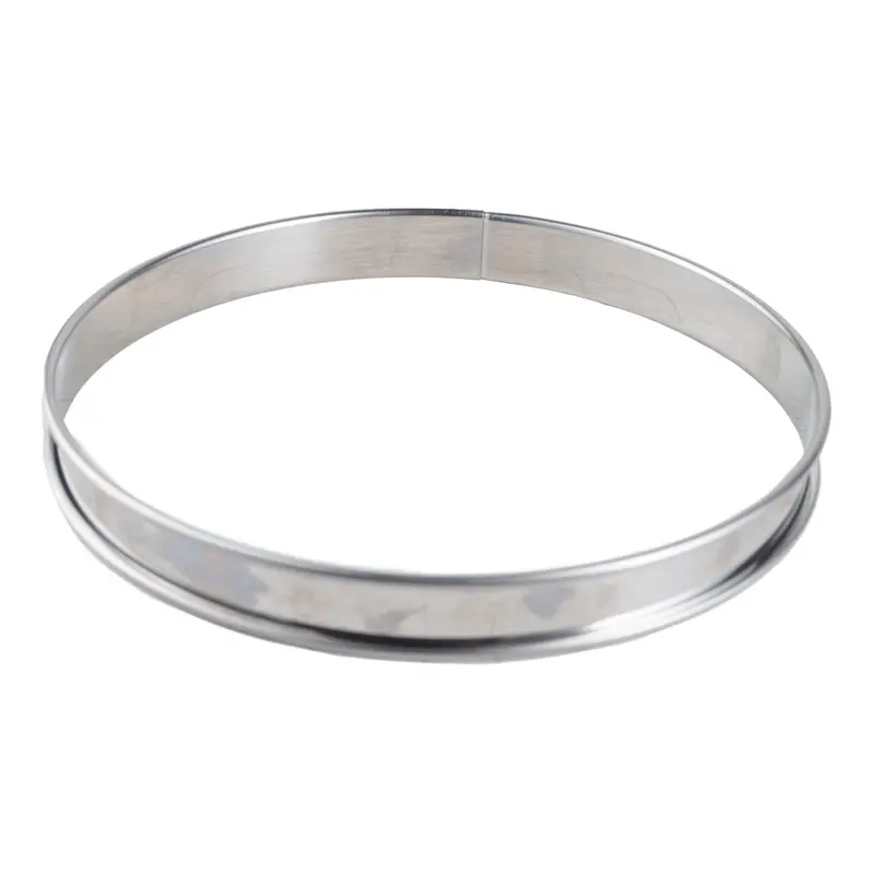 Stainless Steel Rolled-Edge Tart Ring – Professional Baking Tool By Gobel 1