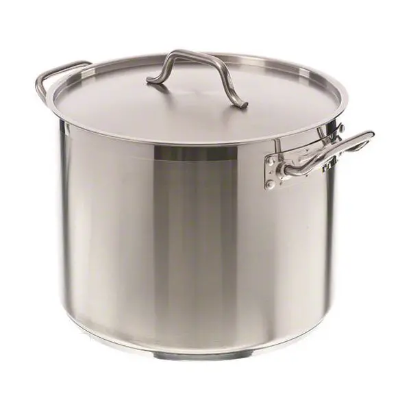 Stainless Steel Stock Pot With Lid – 24-Quart Commercial-Grade Cookware 1