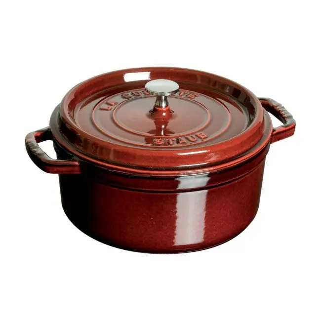 Staub 2.75-Quart Round Cocotte In Vibrant Grenadine Enamel 1