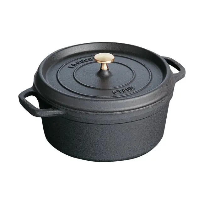 Staub 2.75-Quart Round Dutch Oven In Matte Black Enamel 1
