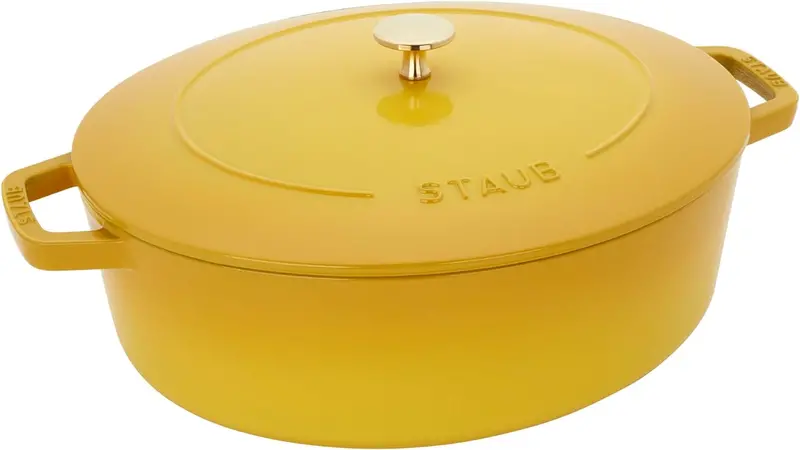 Staub Citron Wide Oval Dutch Oven – 6.25 Qt 1