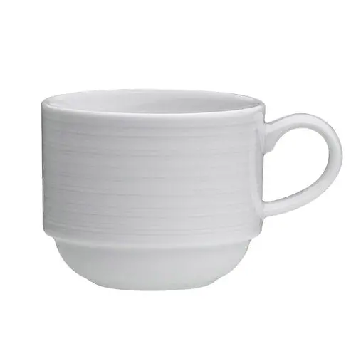 Steelite Belisa 9 Oz White Stackable Porcelain Cup – 36-Count 1
