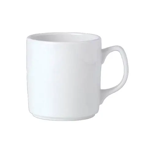 Steelite Simplicity Atlantic 12-Ounce Mug – 36-Count White Stoneware 1