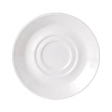 Steelite Simplicity Double-Well Saucer – 5.75", Black Line Rim, 36-Pack 1
