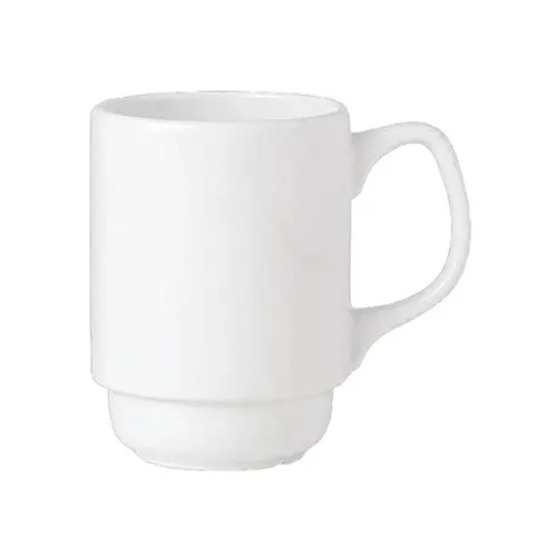 Steelite Simplicity Stacking 9-Ounce Beaker Mug – 36-Count White Porcelain 1