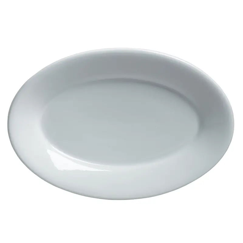 Steelite Varick Cafe Porcelain 13.25" X 9" Oval Platter (12-Pack) 1