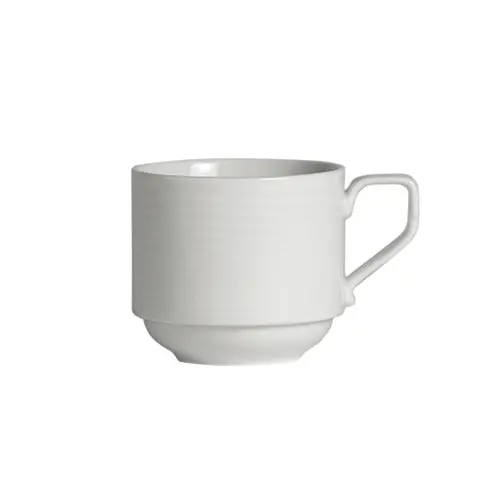 Steelite Virtuoso 6 3/4 Oz White Coffee Cup – 24-Count 1