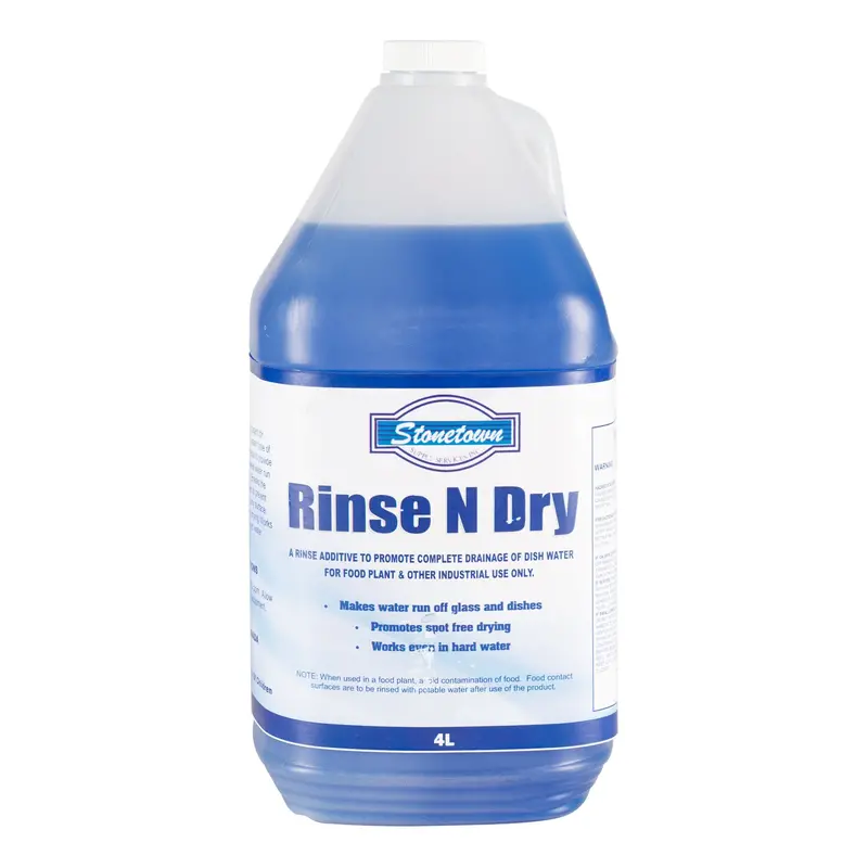 Stonetown Supply Rinse N Dry Rinse Aid – 4L Spot-Free Drying Additive 1