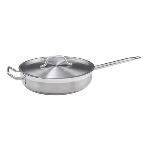 Supersteel Induction-Ready Saute Pan With Cover – 3-Quart Size 1