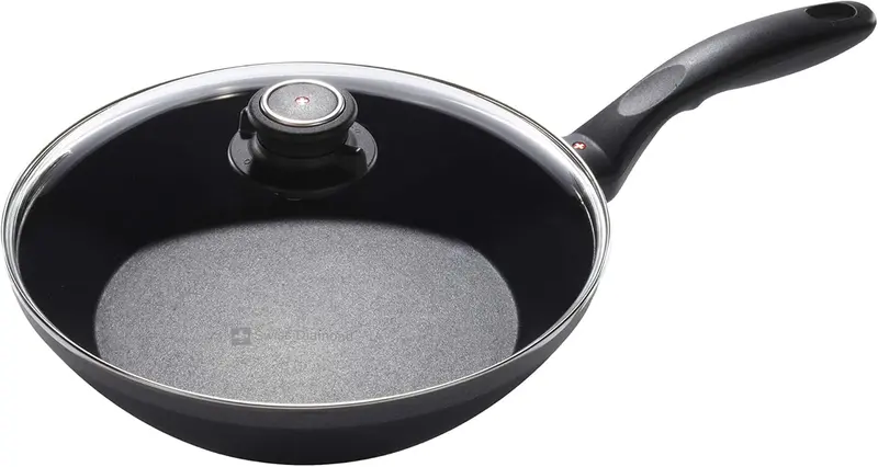 Swiss Diamond 10.25" Edge Stir-Fry Pan With Tempered Glass Lid 1