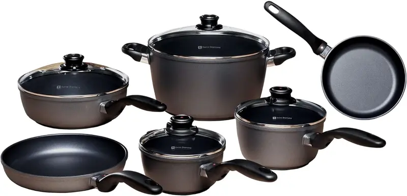 Swiss Diamond 10-Piece Hd Nonstick Induction Cookware Set 1