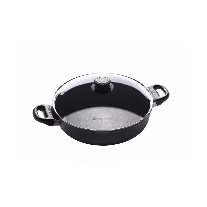Swiss Diamond 11" Induction Sauteuse With Tempered Glass Lid 1