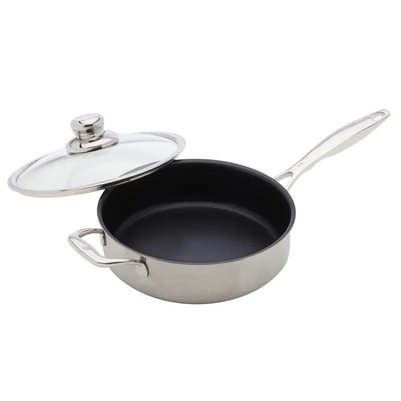 Swiss Diamond 9.5-Inch Prestige Clad Sauté Pan With Glass Lid 1