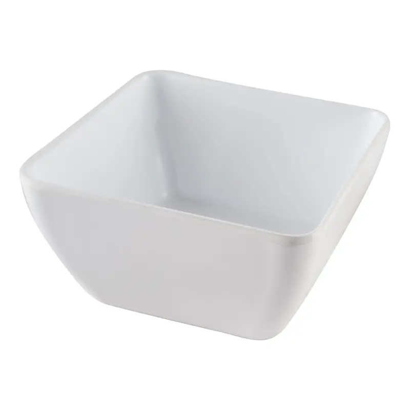 Tableart Square Plastic Serving Bowl – Matte White 1