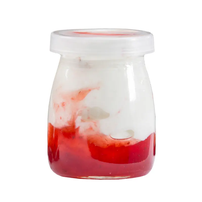 Tablecraft 6 Oz Glass Single-Serve Jars With Lids – Set Of 12 1