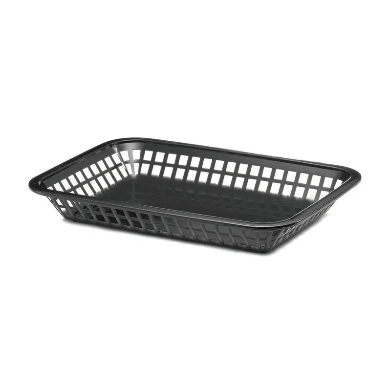 Tablecraft Black Grande Platter Basket – 10.75", 12-Count 1