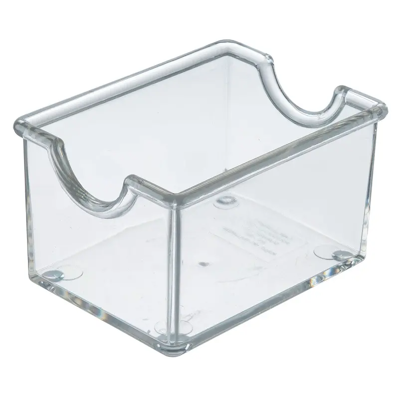 Tablecraft Clear Sugar Packet Dispenser Holder – 6-Pack (10308) 1