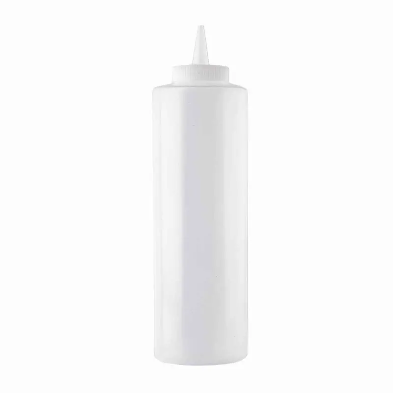 Tablecraft Cone-Tip Squeeze Bottle – 24-Ounce Clear Refillable Dispenser 1