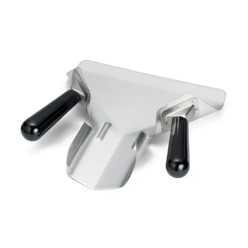 Tablecraft Double-Handled Stainless Steel Fry Scoop With Plastic Handle 1