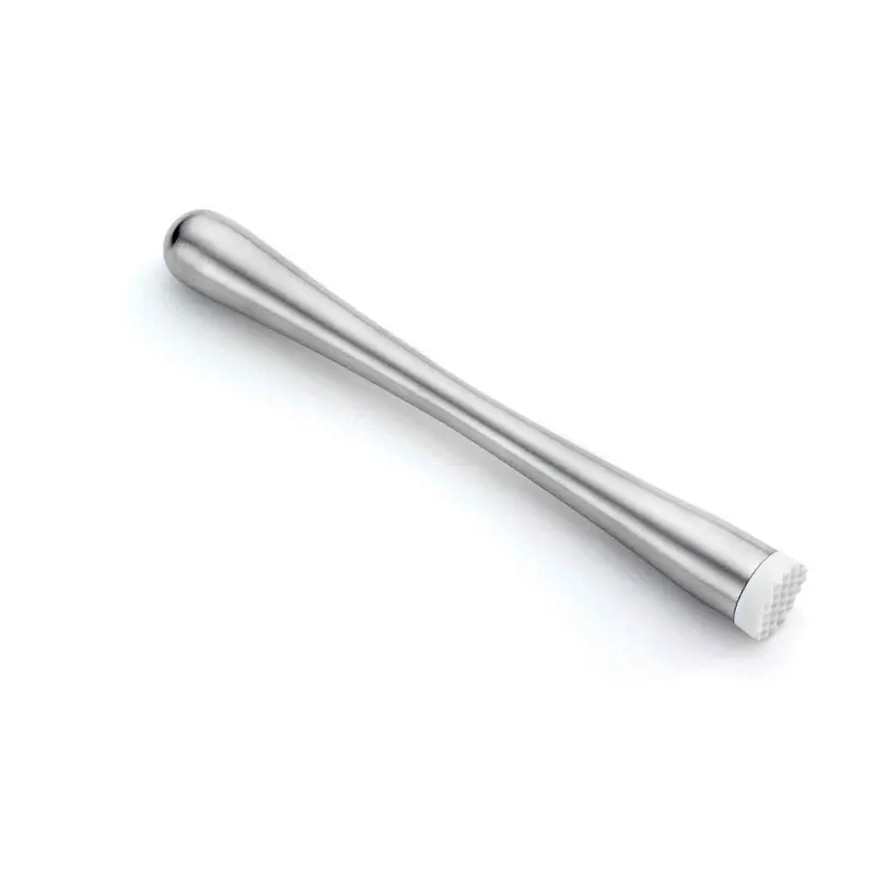 Tablecraft Stainless Steel Muddler With Soft Plastic Tip 1