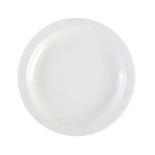 Tableware Solutions Continental White Narrow-Rim Dinner Plate – 8" (24 Per Case) 1