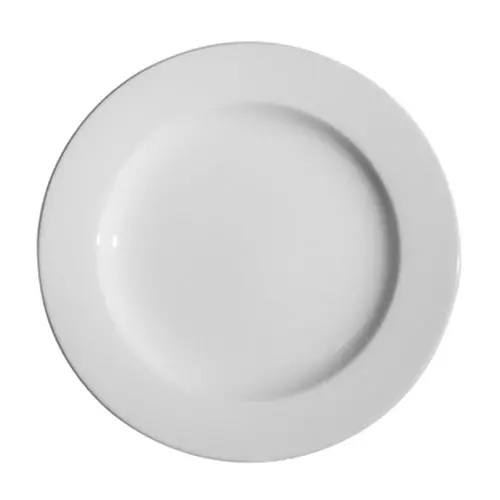 Tableware Solutions Continental Wide-Rim White Plate – 6.75", 24-Pack 1
