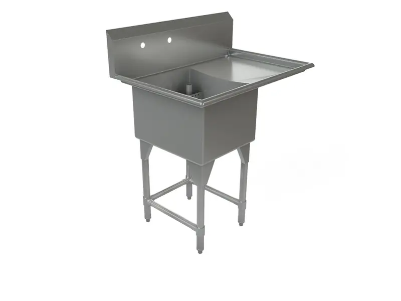 Tarrison Ta-Cds118R-Kit Single-Compartment Corner Sink With Right-Side Drain Board 1