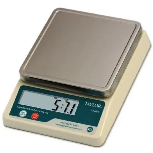 Taylor Te10Ft Digital Portion Scale – 11 Lb / 5 Kg Capacity, 0.1 Oz / 1 G Precision 1