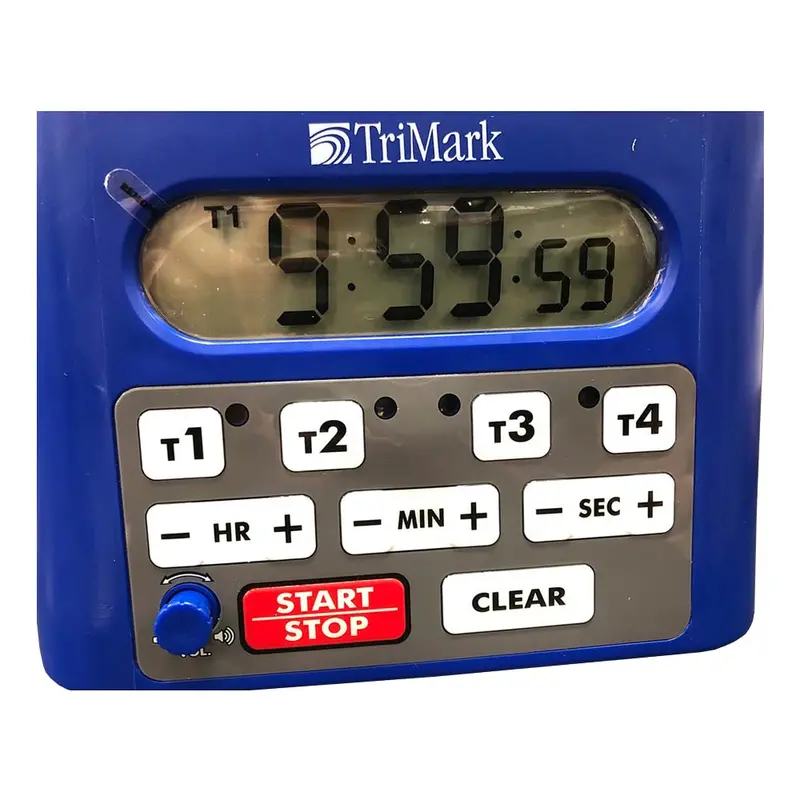 Taylor Trimark 4-Channel Digital Kitchen Timer – Blue Display, Compact 6.25 X 4 X 4.5 Inches 1