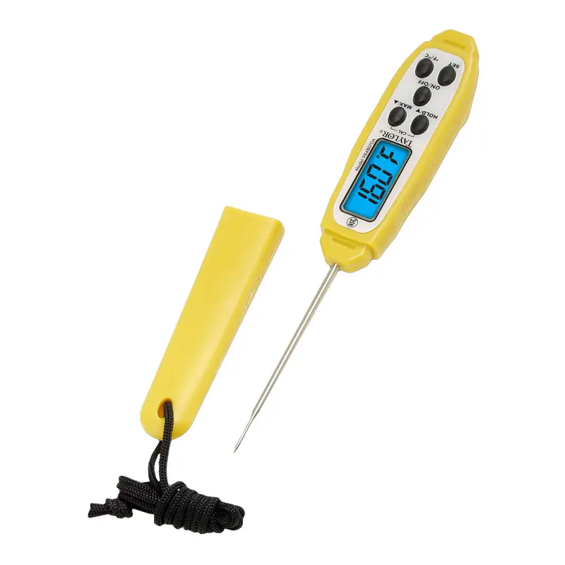 Taylor Waterproof Pocket Digital Thermometer – Yellow Housing, 2.75-Inch Probe 1