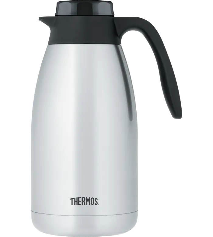 Thermos Brew-In Vacuum Carafe – 64 Oz, Stainless Steel Thermal Server 1