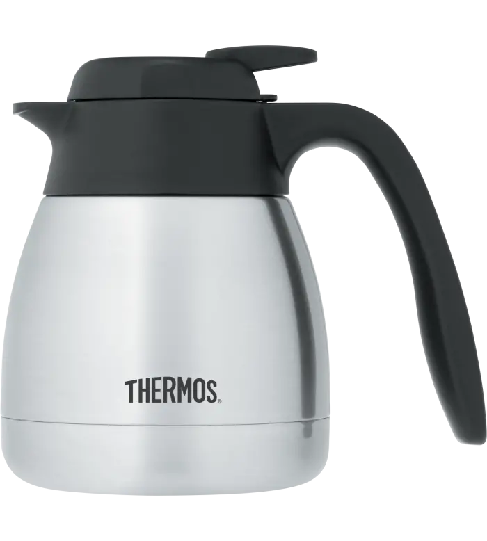 Thermos Push-Button Vacuum-Insulated Stainless Steel Carafe 1