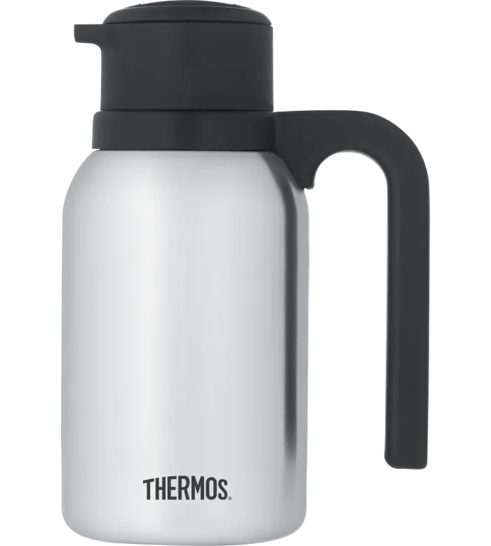 Thermos Twist & Pour Vacuum-Insulated Stainless Steel Carafe 1