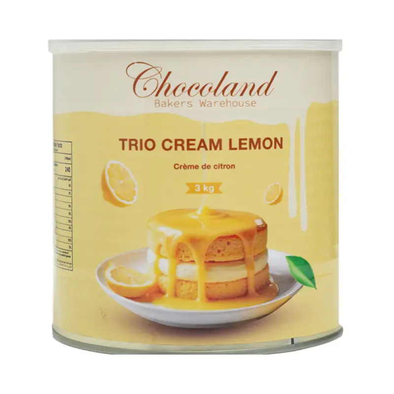 Trio Cream Lemon Flavoring – 3 Kg Bakery-Grade Concentrate (Pickup Only) 1