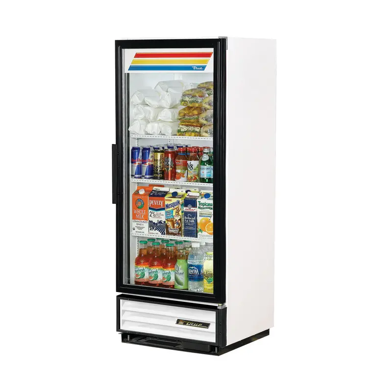 True Gdm-12-Ld Single-Section Glass-Door Refrigerated Merchandiser (White) 1
