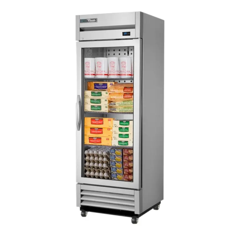 True T-19G-Ld Single-Section Glass-Door Reach-In Refrigerator – T-Series Design 1