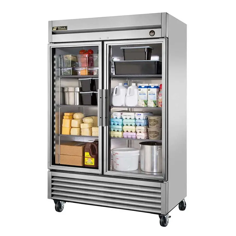 True T-49G-Ld Glass-Door Reach-In Refrigerator – Dual-Section, T-Series Commercial Unit 1