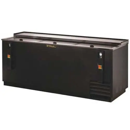 True Td-80-30-Hc Horizontal Bottle Cooler – 3-Section, 80.5" Black Merchandiser 1