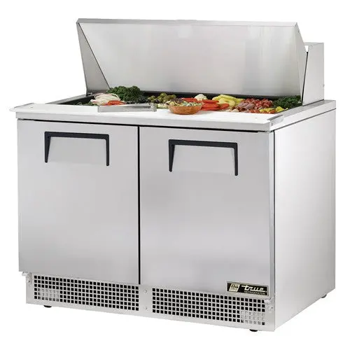 True Tfp-48-18M Mega-Top Prep Table – 2 Doors, 18 Pan Slots, 48.125" Width 1