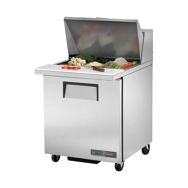 True Tssu-27-12M-B 27-Inch Single-Door Mega-Top Refrigerated Prep Table For Sandwiches & Salads 1