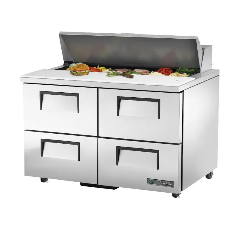 True Tssu-48-12D-4-Hc 48" Refrigerated Sandwich & Salad Prep Table With 4 Drawers 1