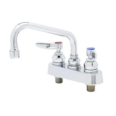 T&S B-1110 4-Inch Deck-Mount Commercial Faucet With 6-Inch Swivel Spout And Lever Controls 1