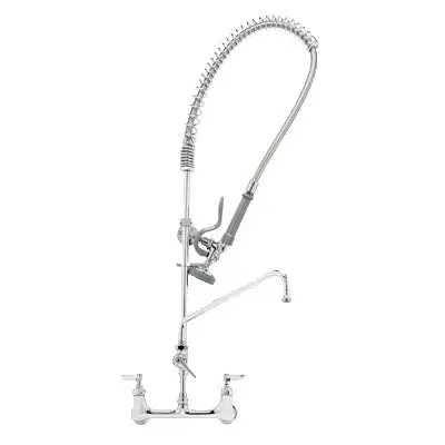 T&S Easyinstall 8" Wall-Mount Pre-Rinse Faucet With 12" Swing Nozzle 1