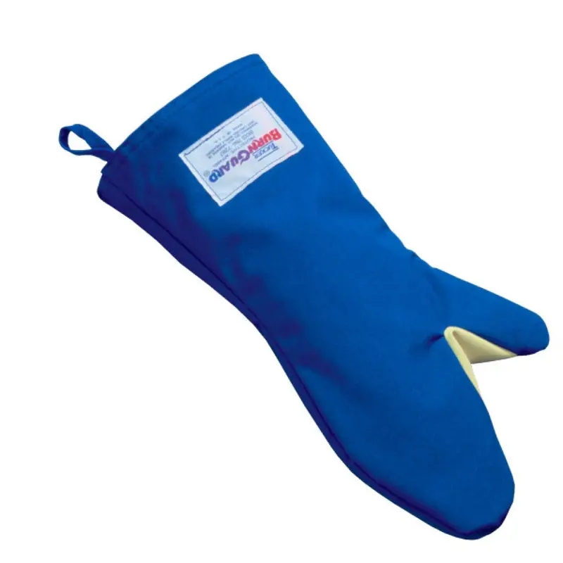 Tucker Safety Burnguard Conventional Oven Mitt – 15-Inch Nomex Fiber, Blue Flame-Resistant Design 1