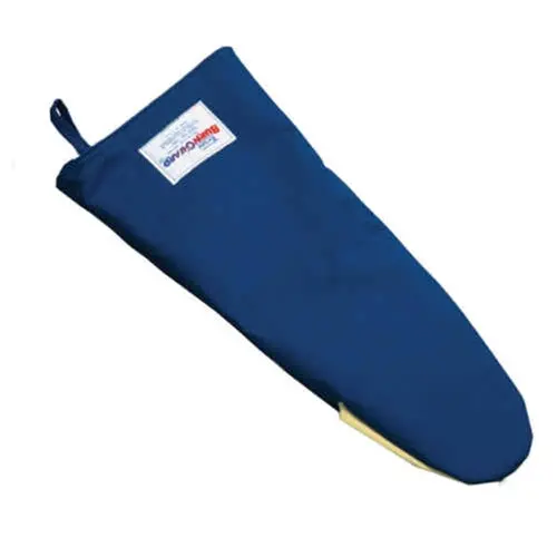 Tucker Safety Burnguard Nomex Puppet-Style Oven Mitt – Blue, 15-Inch With Vapor Barrier & Kevlar Palm 1
