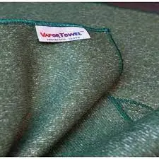 Tucker Safety Chef & Baker Vapor Towel – 14 X 14 Inch Green Microfiber Cloth 1